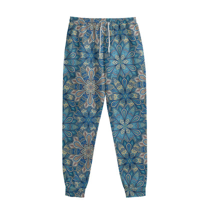 Boho Chic Mandala Floral Print Sweatpants