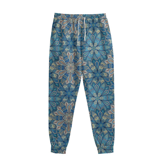 Boho Chic Mandala Floral Print Sweatpants