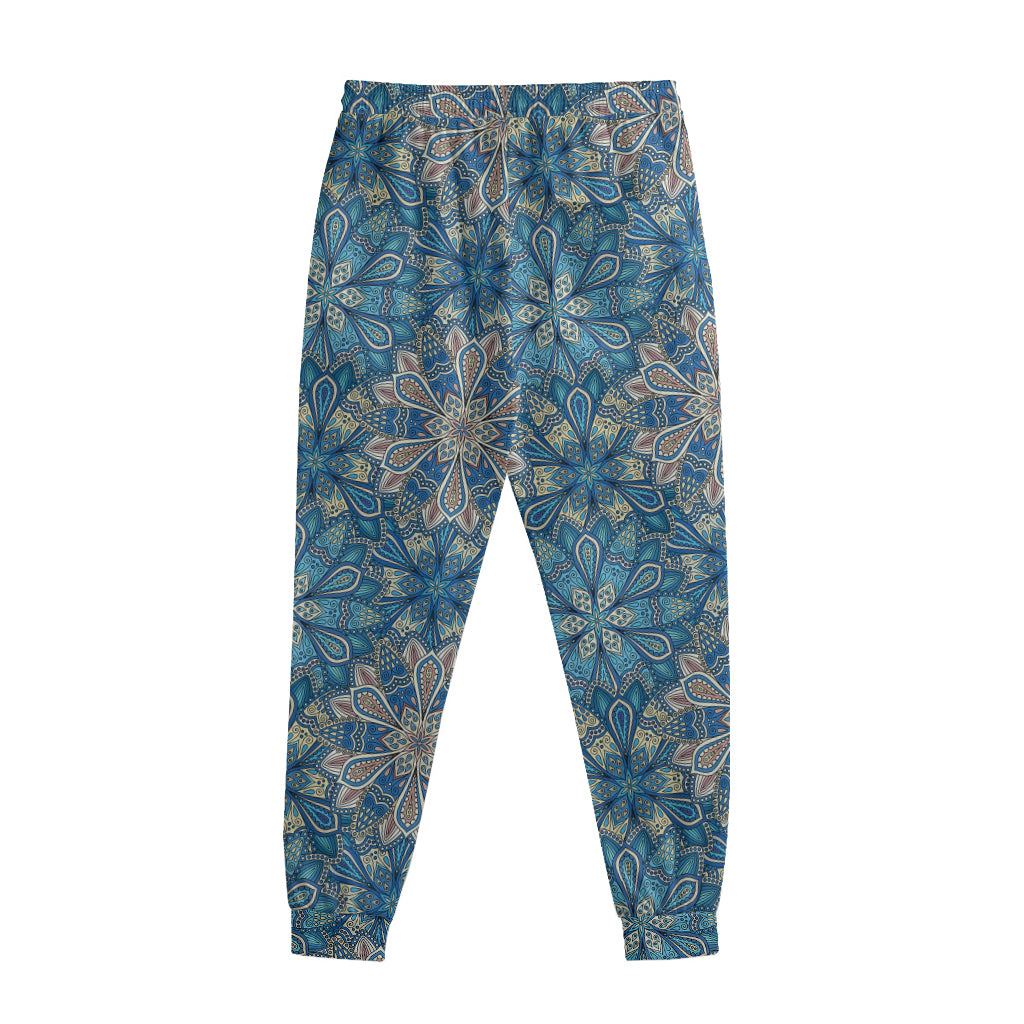 Boho Chic Mandala Floral Print Sweatpants