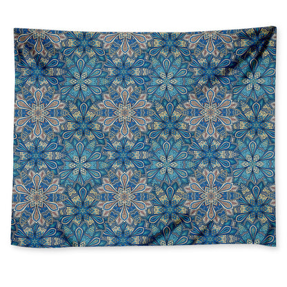 Boho Chic Mandala Floral Print Tapestry
