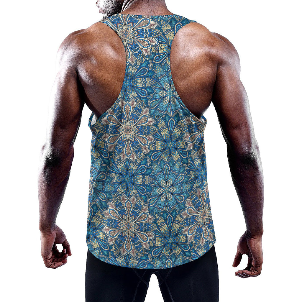 Boho Chic Mandala Floral Print Training Tank Top