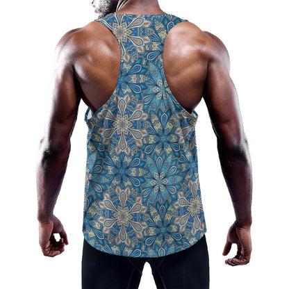 Boho Chic Mandala Floral Print Training Tank Top
