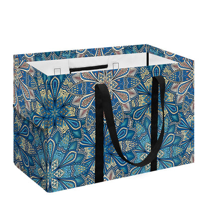 Boho Chic Mandala Floral Print Utility Tote Bag