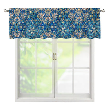 Boho Chic Mandala Floral Print Window Valance