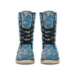 Boho Chic Mandala Floral Print Winter Boots