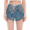 Boho Chic Mandala Floral Print Women's Split Running Shorts
