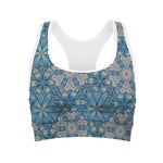Boho Chic Mandala Floral Print Women's Sports Bra