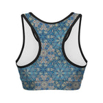 Boho Chic Mandala Floral Print Women's Sports Bra