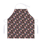 Boho Deer Skull Pattern Print Adjustable Apron