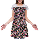 Boho Deer Skull Pattern Print Adjustable Apron