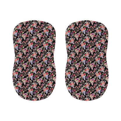 Boho Deer Skull Pattern Print Bar Stool Covers
