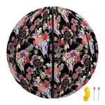 Boho Deer Skull Pattern Print Basketball