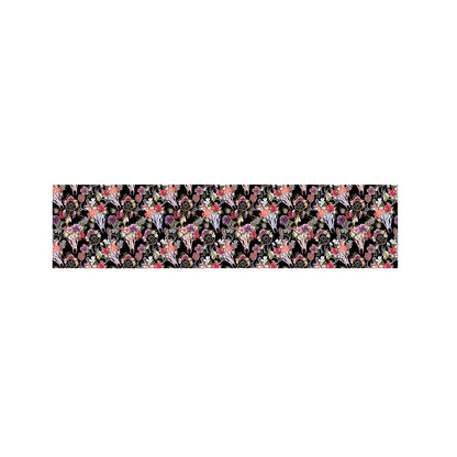 Boho Deer Skull Pattern Print Bed Runner