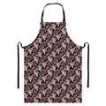 Boho Deer Skull Pattern Print Bib Apron With Pocket