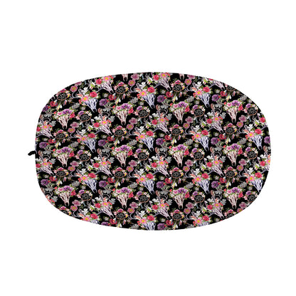 Boho Deer Skull Pattern Print Car Side Mirror Covers