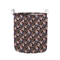 Boho Deer Skull Pattern Print Collapsible Laundry Basket