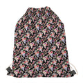 Boho Deer Skull Pattern Print Drawstring Bag