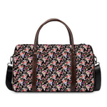Boho Deer Skull Pattern Print Duffle Bag