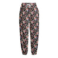 Boho Deer Skull Pattern Print Fleece Lined Knit Pants