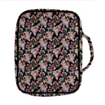 Boho Deer Skull Pattern Print Front Pocket Bible Bag