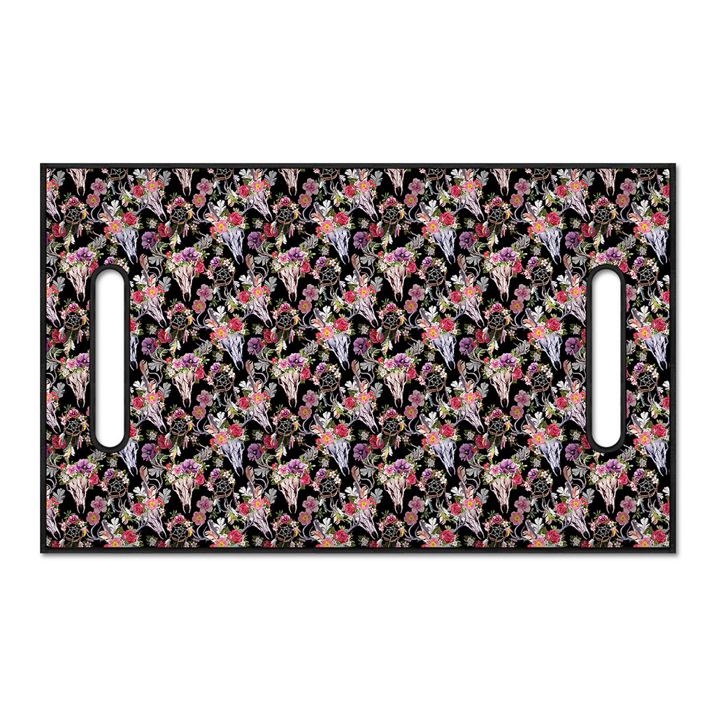 Boho Deer Skull Pattern Print Golf Cart Seat Cover