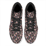Boho Deer Skull Pattern Print High Top Leather Sneakers