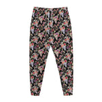 Boho Deer Skull Pattern Print Jogger Pants