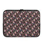 Boho Deer Skull Pattern Print Laptop Sleeve