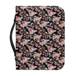 Boho Deer Skull Pattern Print Leather Bible Cover