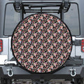 Boho Deer Skull Pattern Print Leather Spare Tire Cover