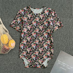 Boho Deer Skull Pattern Print Men's Bodysuit