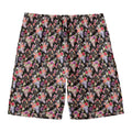 Boho Deer Skull Pattern Print Men's Swim Trunks