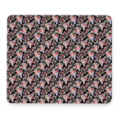 Boho Deer Skull Pattern Print Mouse Pad