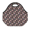 Boho Deer Skull Pattern Print Neoprene Lunch Bag