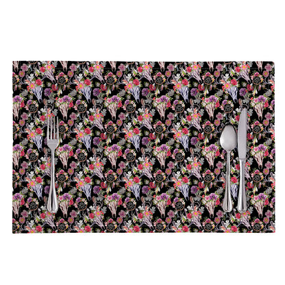 Boho Deer Skull Pattern Print Placemat