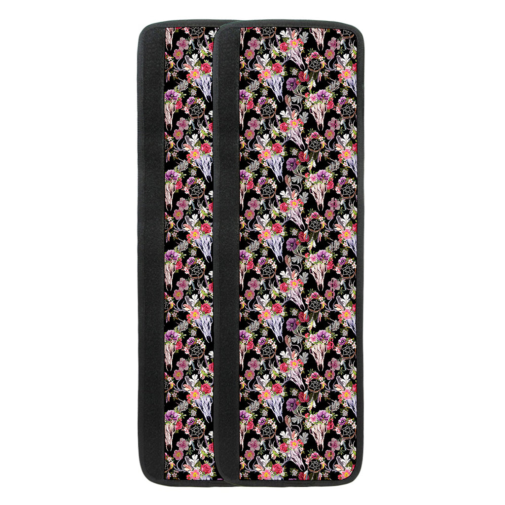 Boho Deer Skull Pattern Print Refrigerator Handle Covers
