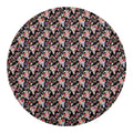 Boho Deer Skull Pattern Print Round Blanket