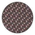 Boho Deer Skull Pattern Print Round Floor Mat