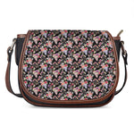 Boho Deer Skull Pattern Print Saddle Bag