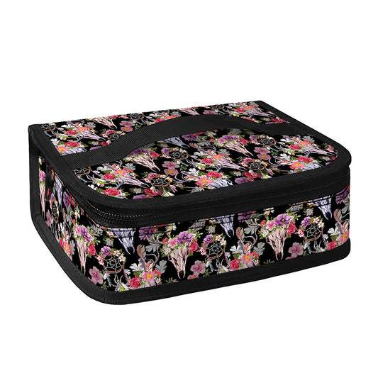Boho Deer Skull Pattern Print Small Lunch Bag