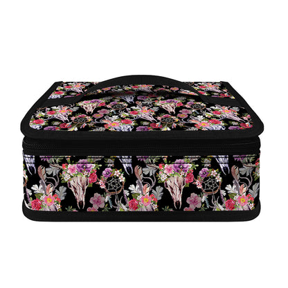 Boho Deer Skull Pattern Print Small Lunch Bag