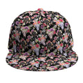 Boho Deer Skull Pattern Print Snapback Cap