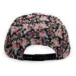 Boho Deer Skull Pattern Print Snapback Cap