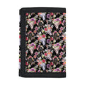 Boho Deer Skull Pattern Print Trifold Wallet