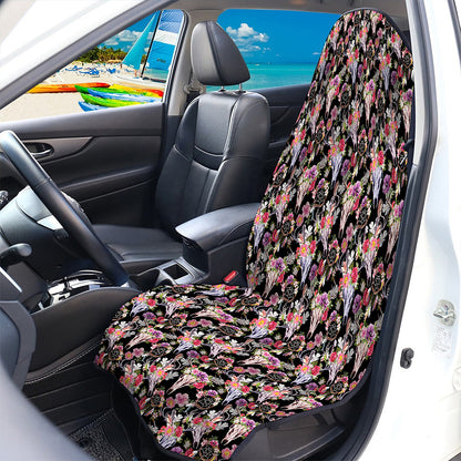 Boho Deer Skull Pattern Print Waterproof Car Seat Cover
