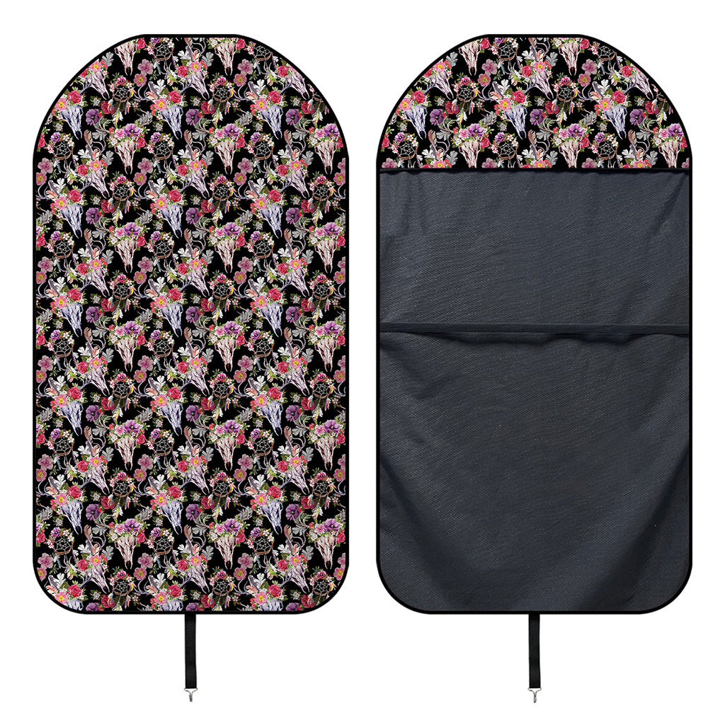 Boho Deer Skull Pattern Print Waterproof Car Seat Cover