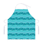 Boho Dolphin Pattern Print Adjustable Apron