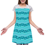 Boho Dolphin Pattern Print Adjustable Apron