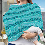 Boho Dolphin Pattern Print Baby Seat Cover