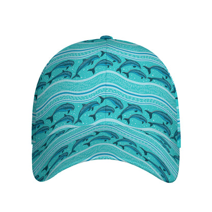 Boho Dolphin Pattern Print Baseball Cap